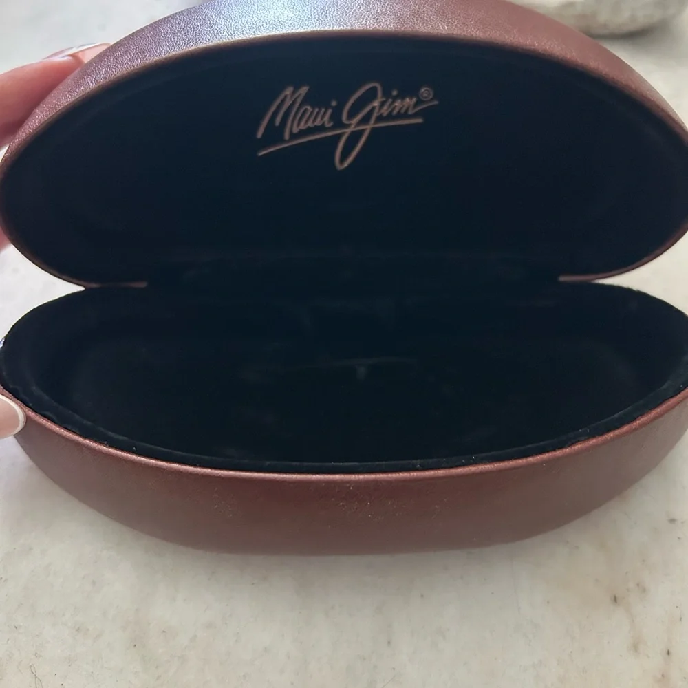 Maui Jim Sunglasses Large Clam Shell Hard Case Only Brown - Picture 4 of 9